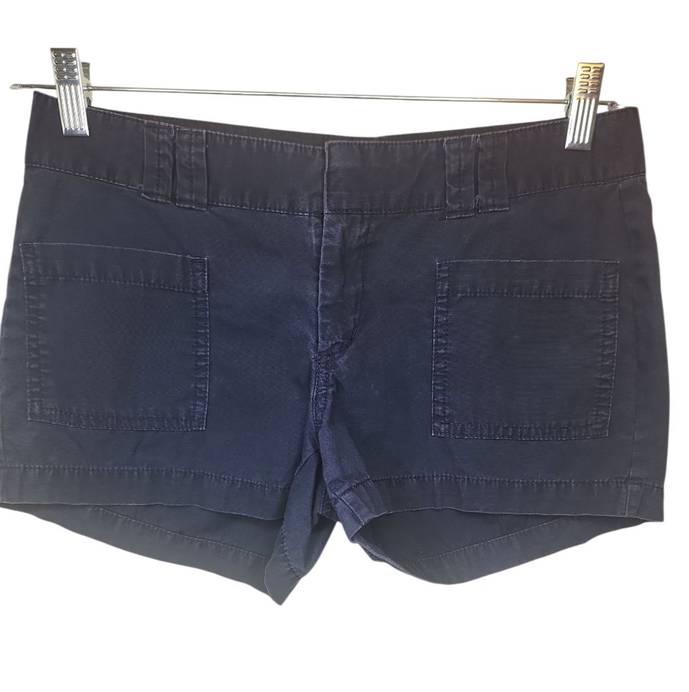 Vintage Old Navy Dark Blue/Black Women's Cotton Cargo Shorts Size 4